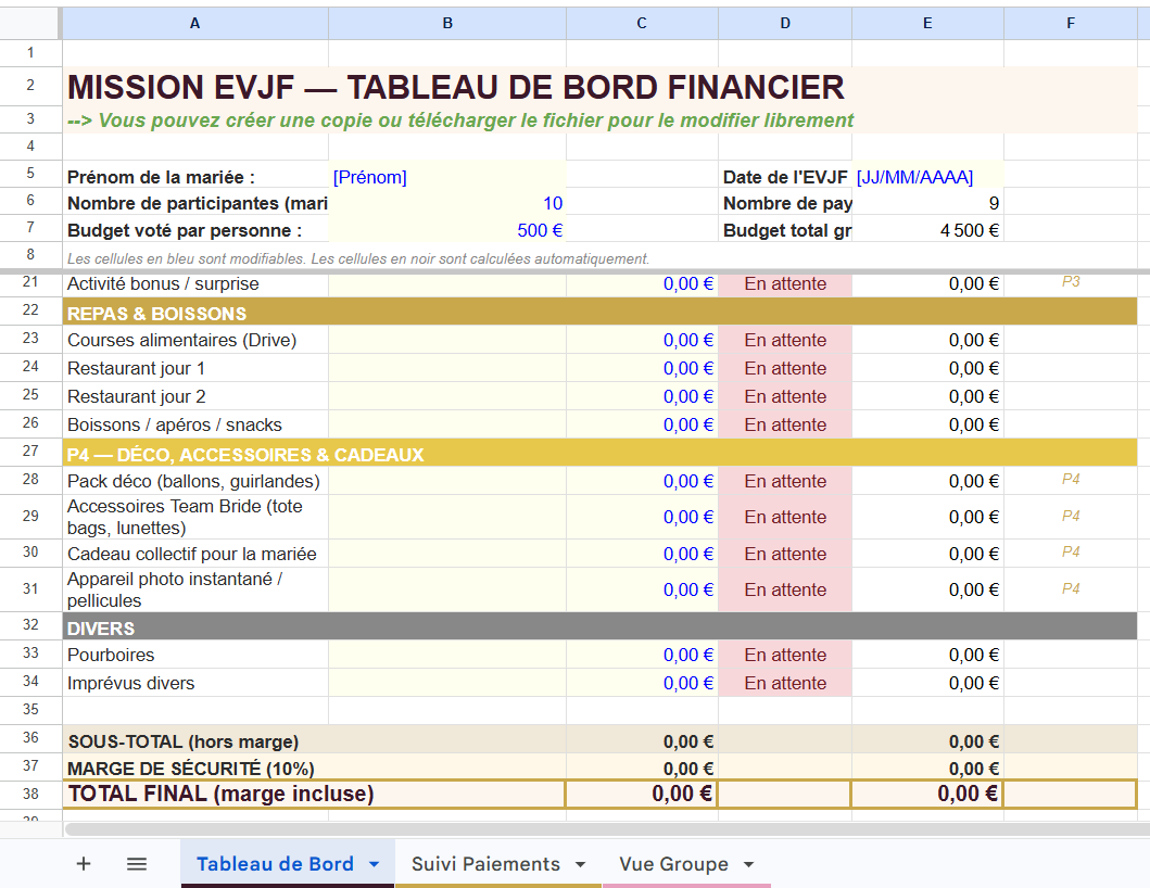 Simulateur Budget