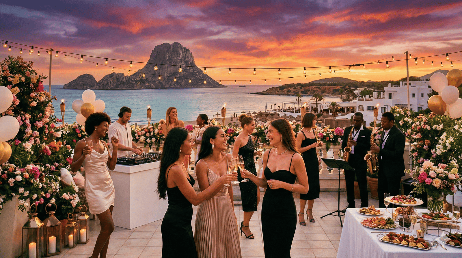 Bachelorette Party Ibiza Sunset